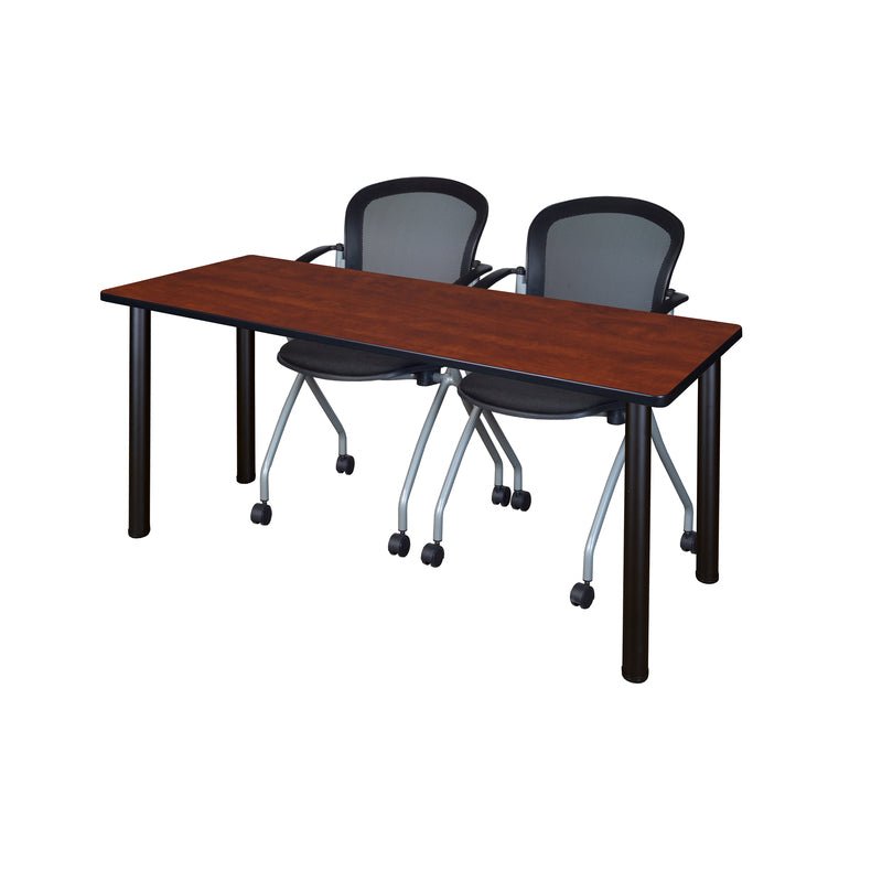 Reliable Regency Kee Training Table with 2 Cadence Nesting Chairs 60"W x 24"D x 29"H (REG - MT6024 - 23) - SchoolOutlet