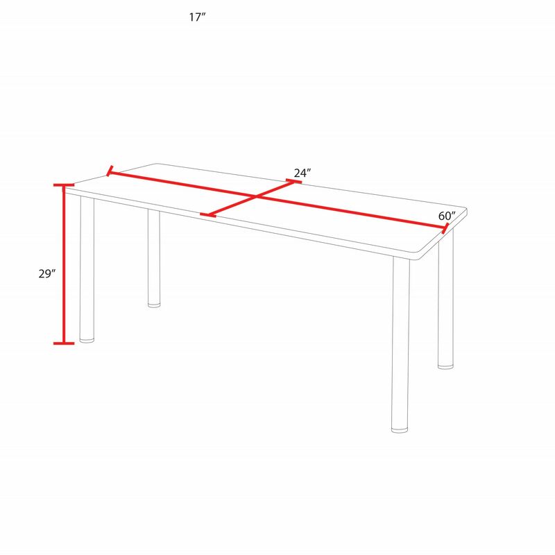 Reliable Regency Kee Training Table with 2 M Stack Chairs 60"W x 24"D x 29"H (REG - MT6024 - 47) - SchoolOutlet