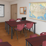 Reliable Regency Kee Training Table with 2 M Stack Chairs 60