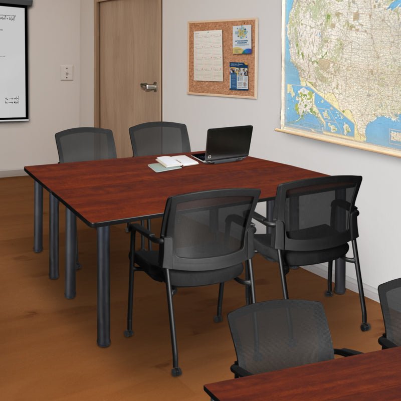 Reliable Regency Kee Training Table with 2 Knight Mesh Chairs 60"W x 24"D x 29"H (REG - MT6024 - 56) - SchoolOutlet