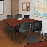 Reliable Regency Kee Training Table with 2 Knight Mesh Chairs 60