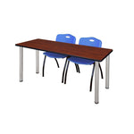 Reliable Regency Kee Training Table with 2 M Stack Chairs 60