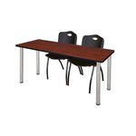 Reliable Regency Kee Training Table with 2 M Stack Chairs 60