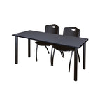 Reliable Regency Kee Training Table with 2 M Stack Chairs 60