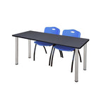 Reliable Regency Kee Training Table with 2 M Stack Chairs 60