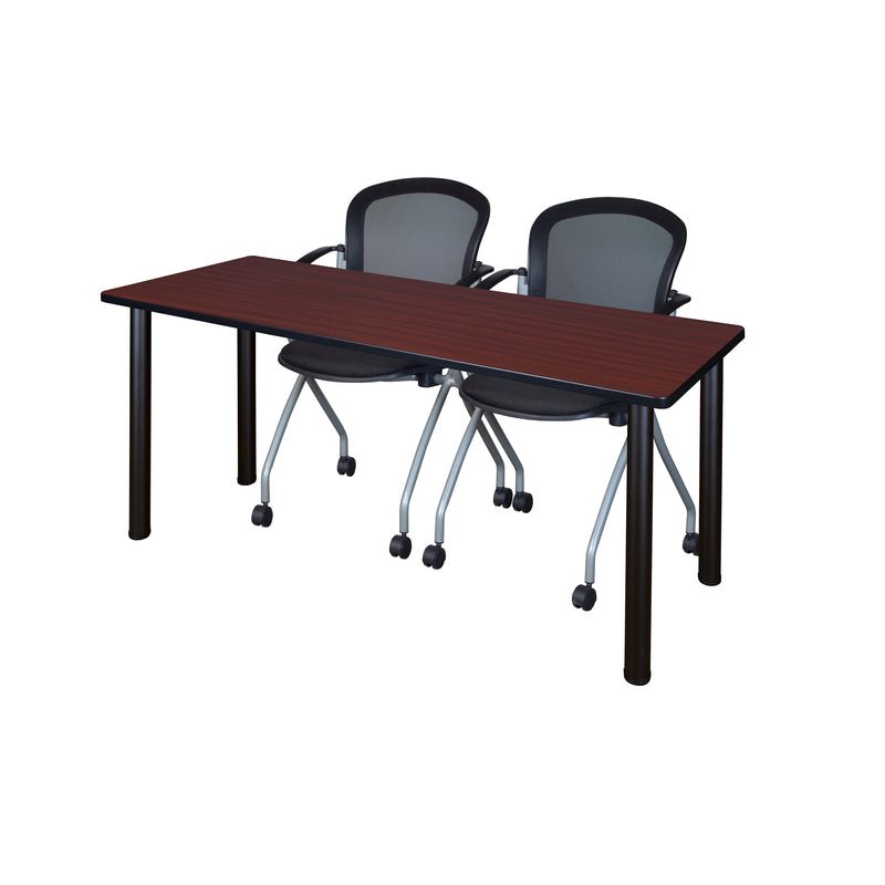 Reliable Regency Kee Training Table with 2 Cadence Nesting Chairs 60"W x 24"D x 29"H (REG - MT6024 - 23) - SchoolOutlet
