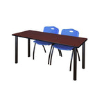 Reliable Regency Kee Training Table with 2 M Stack Chairs 60
