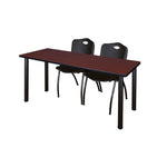 Reliable Regency Kee Training Table with 2 M Stack Chairs 60