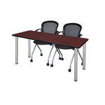 Reliable Regency Kee Training Table with 2 Cadence Nesting Chairs 60