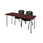 Reliable Regency Kee Training Table with 2 M Stack Chairs 60