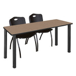 Reliable Regency Kee Training Table with 2 M Stack Chairs 60