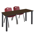 Reliable Regency Kee Training Table with 2 M Stack Chairs 60