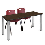 Reliable Regency Kee Training Table with 2 M Stack Chairs 60