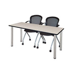 Reliable Regency Kee Training Table with 2 Cadence Nesting Chairs 60