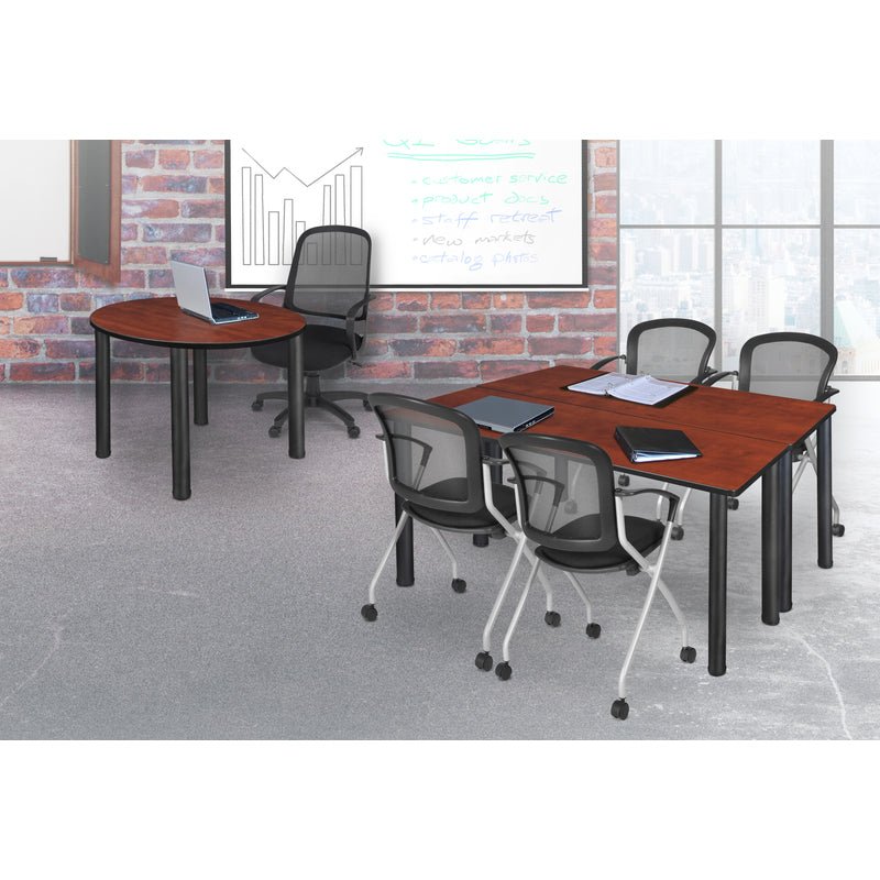 Reliable Regency Kee Training Table with 2 Cadence Nesting Chairs 66"W x 24"D x 29"H (REG - MT6624 - 23) - SchoolOutlet