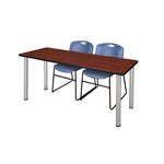 Regency Kee Professional Training Table Suite with 2 Zeng Stack Chairs 66