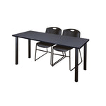 Regency Kee Professional Training Table Suite with 2 Zeng Stack Chairs 66