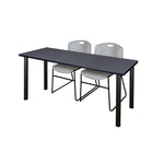 Regency Kee Professional Training Table Suite with 2 Zeng Stack Chairs 66