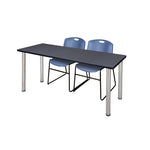 Regency Kee Professional Training Table Suite with 2 Zeng Stack Chairs 66