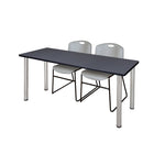 Regency Kee Professional Training Table Suite with 2 Zeng Stack Chairs 66