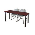 Regency Kee Professional Training Table Suite with 2 Zeng Stack Chairs 66