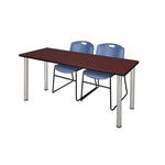 Regency Kee Professional Training Table Suite with 2 Zeng Stack Chairs 66