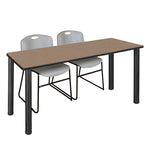Regency Kee Professional Training Table Suite with 2 Zeng Stack Chairs 66