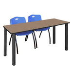 Regency Kee Professional Training Table Suite with 2 M Stack Chairs 66