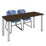 Regency Kee Professional Training Table Suite with 2 Zeng Stack Chairs 66