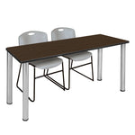 Regency Kee Professional Training Table Suite with 2 Zeng Stack Chairs 66