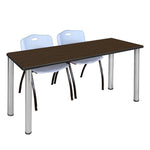 Regency Kee Professional Training Table Suite with 2 M Stack Chairs 66