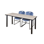 Regency Kee Professional Training Table Suite with 2 Zeng Stack Chairs 66