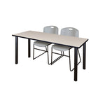 Regency Kee Professional Training Table Suite with 2 Zeng Stack Chairs 66