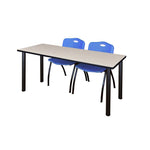 Regency Kee Professional Training Table Suite with 2 M Stack Chairs 66