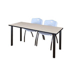 Regency Kee Professional Training Table Suite with 2 M Stack Chairs 66