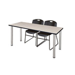 Regency Kee Professional Training Table Suite with 2 Zeng Stack Chairs 66