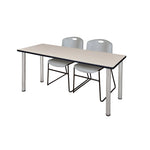 Regency Kee Professional Training Table Suite with 2 Zeng Stack Chairs 66