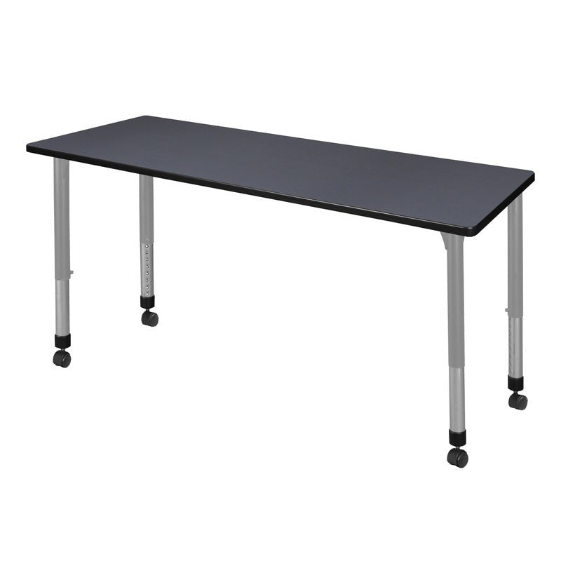 Regency Kee Versatile Mobile Height Adjustable Classroom Activity Table 66"W x 30"D x 23 - 34"H (REG - MT6630 - AH) - SchoolOutlet