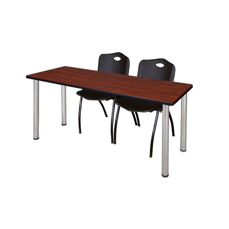 Regency Kee Training Table with 2 M Stack Chairs 72W" x 24D" x 29H" (REG - MT7224 - 47) - SchoolOutlet