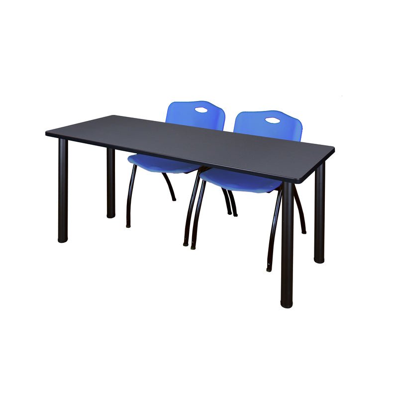 Regency Kee Training Table with 2 M Stack Chairs 72W" x 24D" x 29H" (REG - MT7224 - 47) - SchoolOutlet