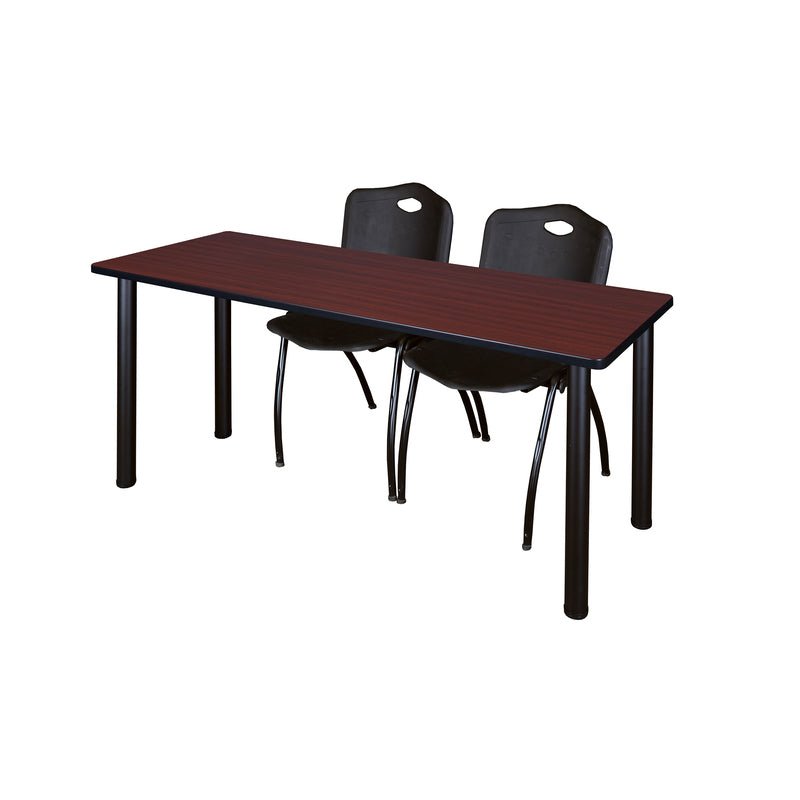 Regency Kee Training Table with 2 M Stack Chairs 72W" x 24D" x 29H" (REG - MT7224 - 47) - SchoolOutlet