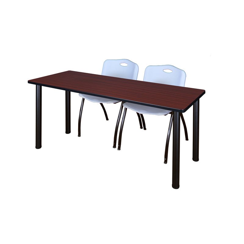 Regency Kee Training Table with 2 M Stack Chairs 72W" x 24D" x 29H" (REG - MT7224 - 47) - SchoolOutlet