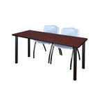 Regency Kee Training Table with 2 M Stack Chairs 72W