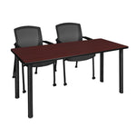 Regency Kee Professional Collaborative Workspace Suite with 2 Knight Mesh Guest Chairs 72