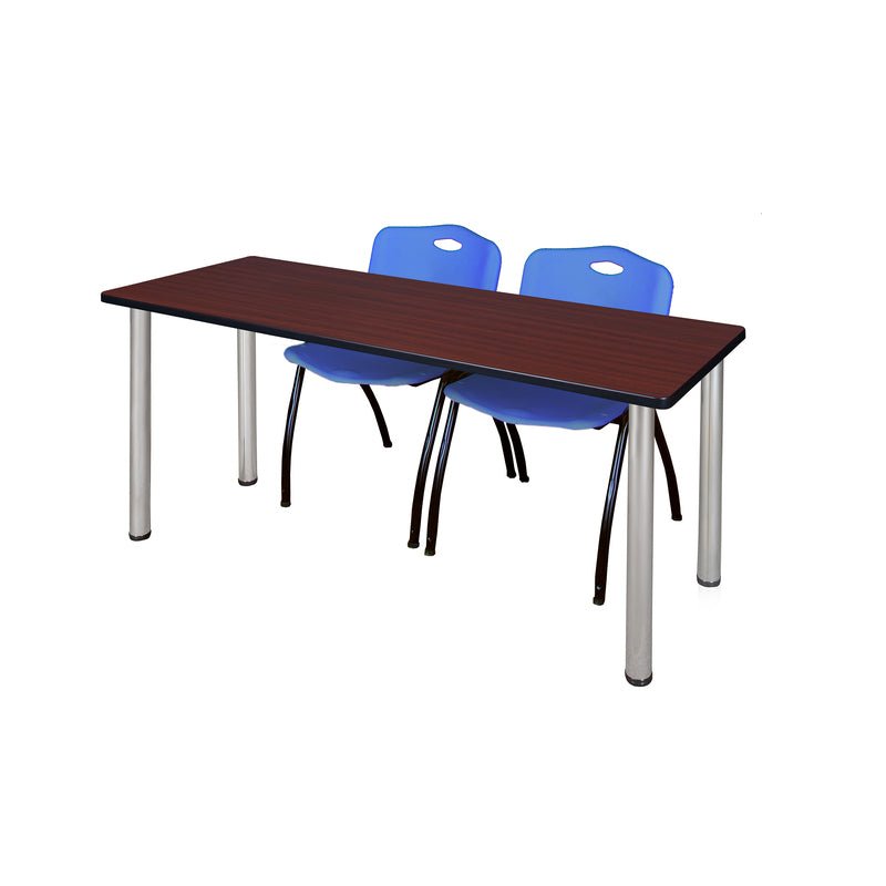 Regency Kee Training Table with 2 M Stack Chairs 72W" x 24D" x 29H" (REG - MT7224 - 47) - SchoolOutlet