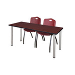 Regency Kee Training Table with 2 M Stack Chairs 72W
