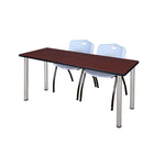 Regency Kee Training Table with 2 M Stack Chairs 72W