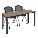 Reliable Regency Kee Training Table with 2 Cadence Nesting Chairs 72