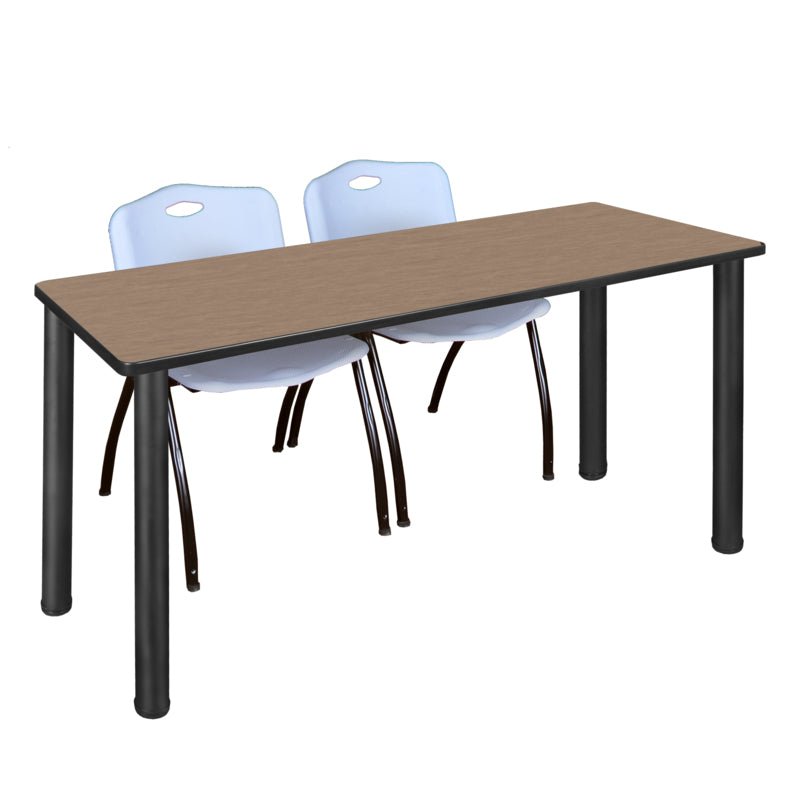 Regency Kee Training Table with 2 M Stack Chairs 72W" x 24D" x 29H" (REG - MT7224 - 47) - SchoolOutlet
