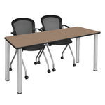 Reliable Regency Kee Training Table with 2 Cadence Nesting Chairs 72
